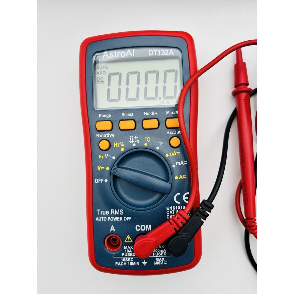 AstroAI DT132A Digital Multimeter New In Open Box Tested Works - Picture 8 of 16
